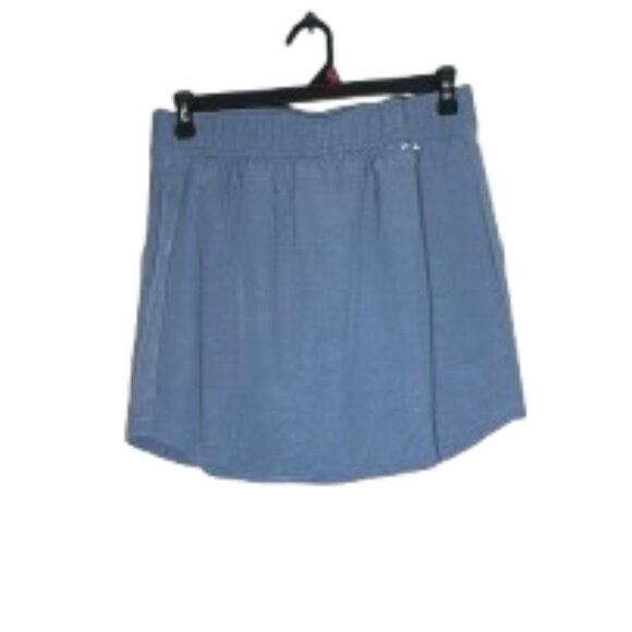 Eddie Bauer Elastic Waist Blue Floral Print Women's Skort Size Medium - Picture 2 of 8